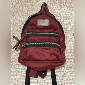 Marc by Marc Jacobs workwear burgundy backpack